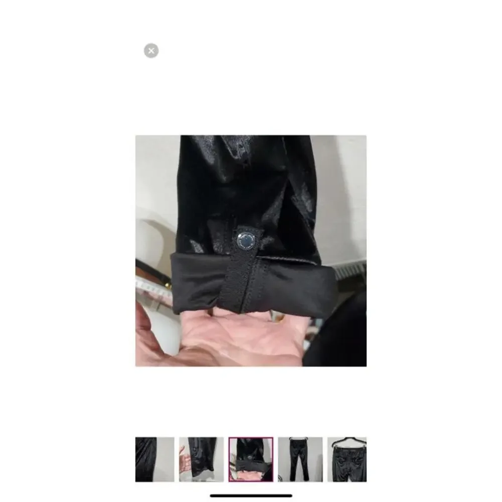 White House Black Market | Black Velour Crushed Velvet‎ Convertible Pants Sz 10